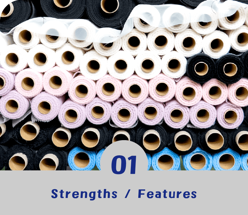 強み・特徴　布ロール